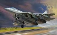 Сборная масштабная модель 1:48 Истребитель пятого поколения Су-57 (Звезда)